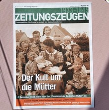 ZEITUNGSZEUGEN Nr. 46  Dez 38 Der Kult um die Mütter Hifswerk, Spendet! ????