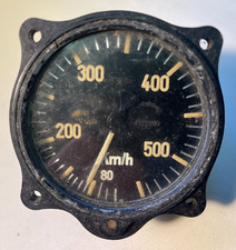Airspeed Indicator Luftwaffe Fahrtmesser 550km/h Fl22230 1941 Velecom Bruhn WW2
