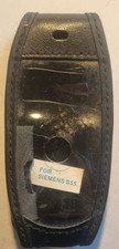 Leder Tasche Hülle Siemens S55 Handytasche Schwarz Nostalgie Klassik