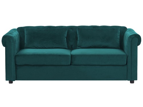 Sitzer sofa samtstoff grün - sofa,