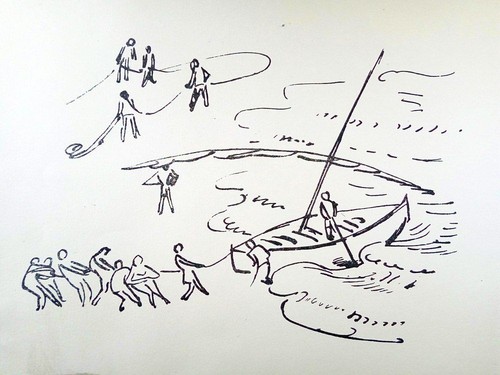 Original federlithographien - original,