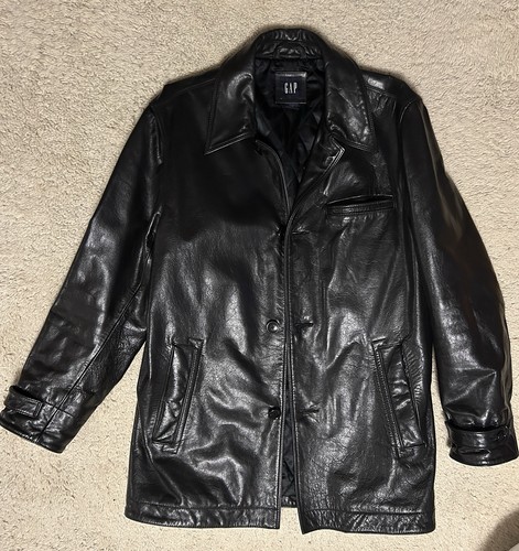 Gap leder mantel herren l - mantel,