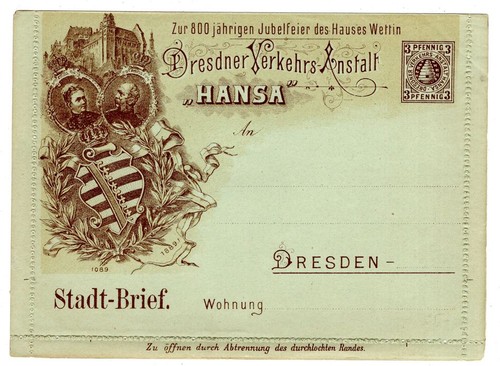 Stadtpost dresden 3pf - dresden,