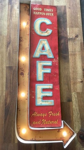 Led schild cafe - schild,
