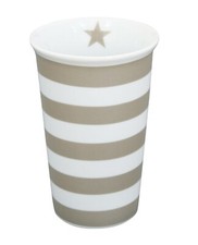 Vase STRIPES taupe VA192 by