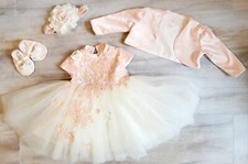 Taufkleid rosa Gr.74 Kleid