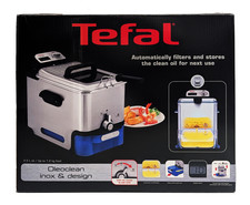 Tefal Oleoclean Pro Inox & Design Fritteuse, 2300W, Kapazität 1,2 Kg, FR8040