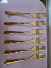 NEU 6 Kuchengabeln WMF professional Weihnachten GOLD spülm.fest BESTECK OVP