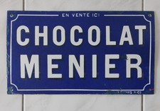 Emailschild Chocolat Menier