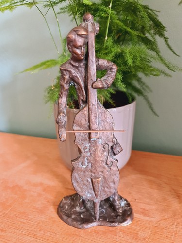 Bronze figur cellist - figur,