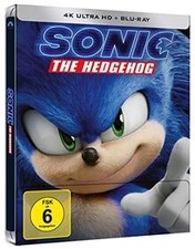 Sonic the Hedgehog - 4K UHD - Steelbook [Blu-ray] von Je... | DVD | Zustand sehr gut