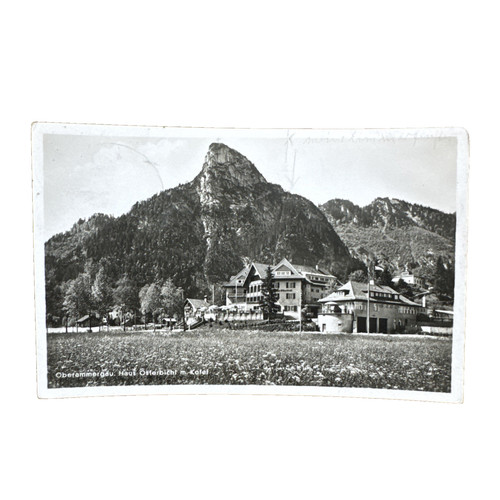 Postkarte oberammergau haus - ak,