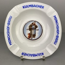 Seltener Aschenbecher "Kulmbacher Mönchshof-Bräu" v. Heinrich Reklame Porzellan
