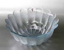 Holmegaard Denmark Glasschale, Design. Sidse Werner, Ø ~ 24cm, ~1,5kg, ~Vintage