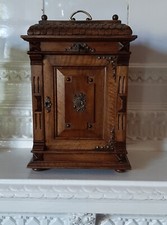 Gründerzeit Schatulle - Schmuckschatulle Holzschränkchen Modellkommode Nussbaum