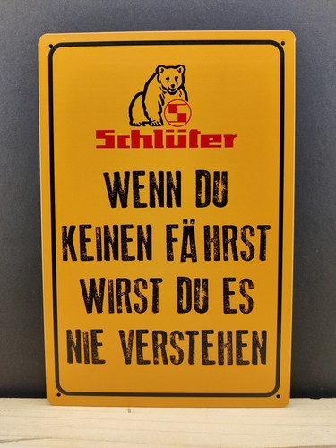 Schlüter bär blechschild - bär,