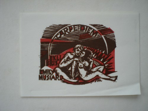 Exlibris holzschnitt von - holzschnitt,