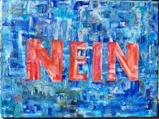Ölgemälde NEIN
