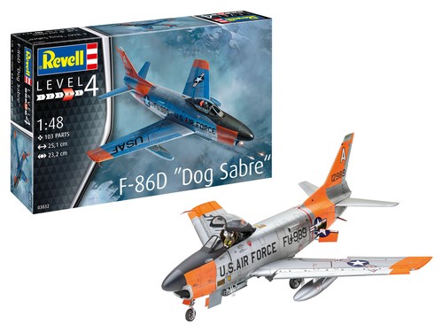 Revell 86d dog - f-86d, sabre"