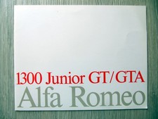 Alfa Romeo 1300 Junior GT GTA 1970 deutscher Prospekt Giulia Sprint Bertone