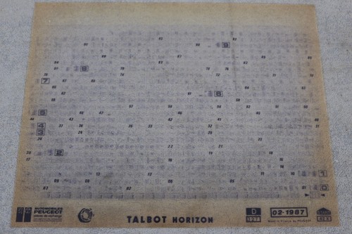 Peugeot talbot horizon - peugeot,