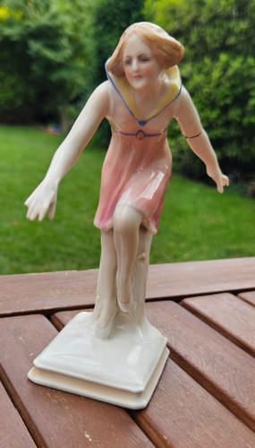 Ens art deco seltene tänzerin - art,