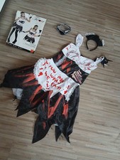 Halloween Kostüm Zombie Hausmädchen Gr M