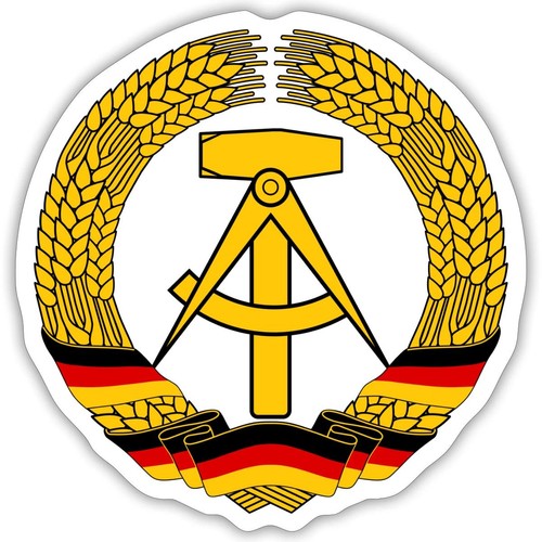 Ddr ostalgie wappen aufkleber - ddr,