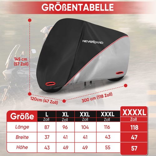 4xl motorrad abdeckplane - l-4xl,