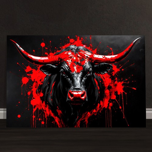 Wandbild stier bulle - ✅,