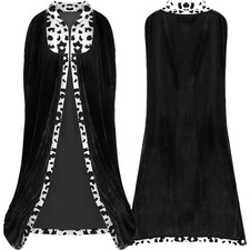 Kostüm Umhang Samt Schwarz