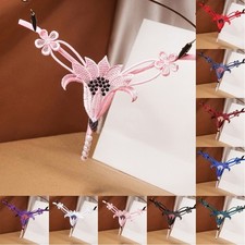 Damen Spitze Perlen Tback