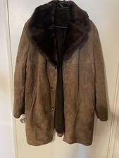 Alter Wintermantel Wildleder