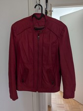 Bonita rote Fake Lederjacke