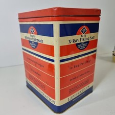 Alte AGFA Blechdose für Röntgen Fixiersalz