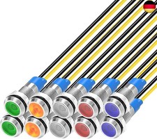 10Pcs 6mm 230V AC LED Metall