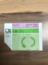 Ticket Eintrittskarte WM World