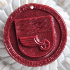 Abzeichen 1950/1951 Stadt Aulendorf Heimattag Stadterhebungsfeier Kinderfest 