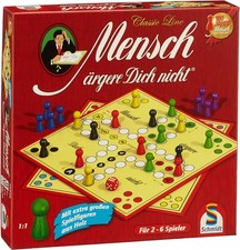Schmidt Spiele 49330 Classic Line Mensch aerger Dich Nicht Holzfiguren XL01
