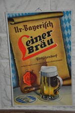 Altes Brauereischild Leiner Bräu Förtschendorf,Bayern,Reklameschild Brauerei