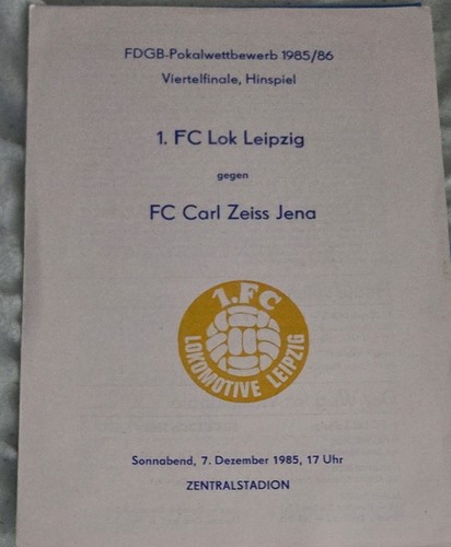 1985 fdgb pokal fc - pokal, lok