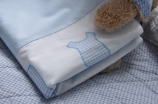 HOCHWERTIGE KINDER BETTWAESCHE, HELLBLAU, NEU