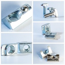 20, 50, 100 x Nutenstein, Hammermutter, Hammerschraube Nut 6 bis 10 m3 bis m8