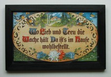 Haussegen "Wo Lieb und Treu