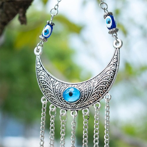 Blauer evil eye halbmond mond - eye,