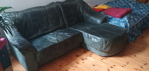 Grüne ledercouch - grüne,