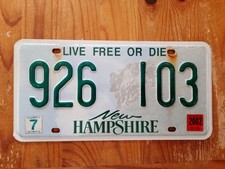 1 X Original USA Nummernschild