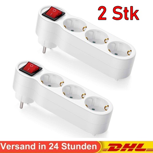 2stk 3fach steckdosenadapter - 2stk,