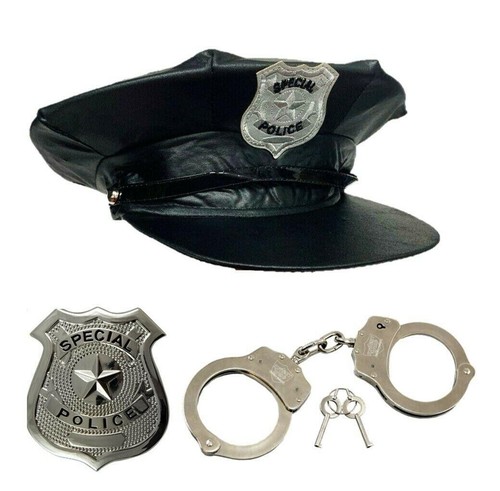 Polizei hut kostüm set - kostüm,