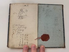 1854! Wachssiegel Dienstbuch